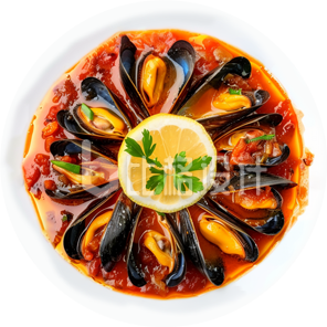海鲜贻贝美食促销