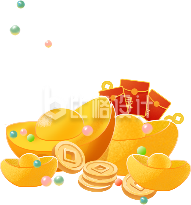 金元宝金币插画