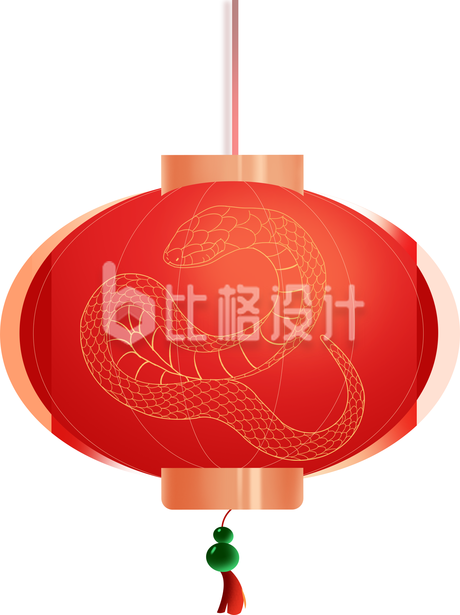 蛇年灯笼