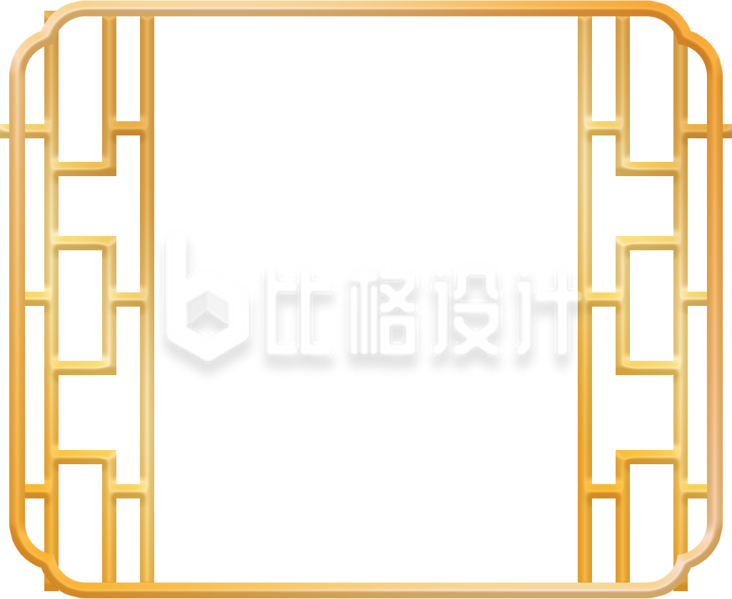 黄色3D窗户