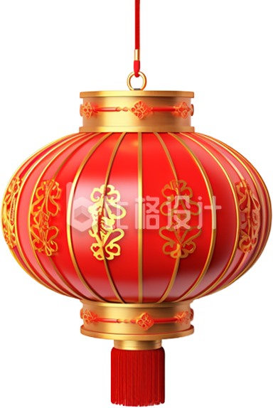 3D红色灯笼