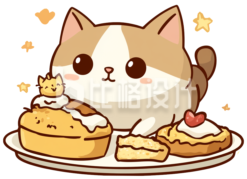 可爱猫咪美食