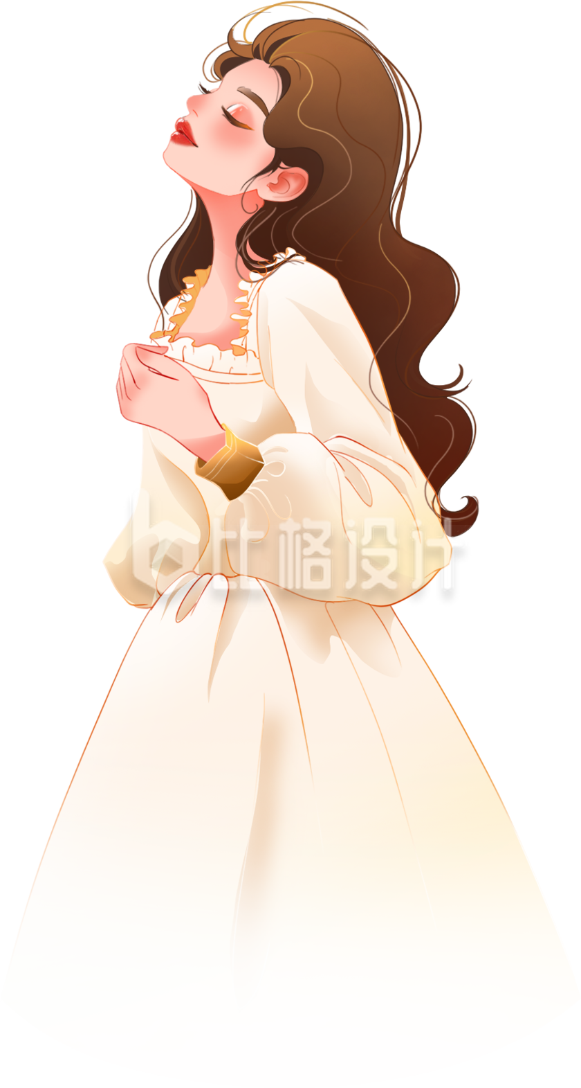 女生女神手绘