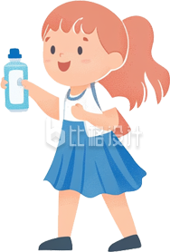 女生拿着药品