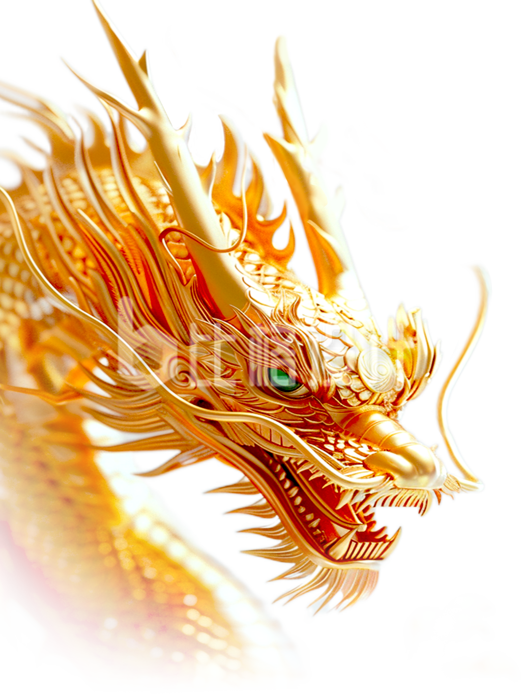 3D金色龙