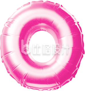 粉色英文字母O3D