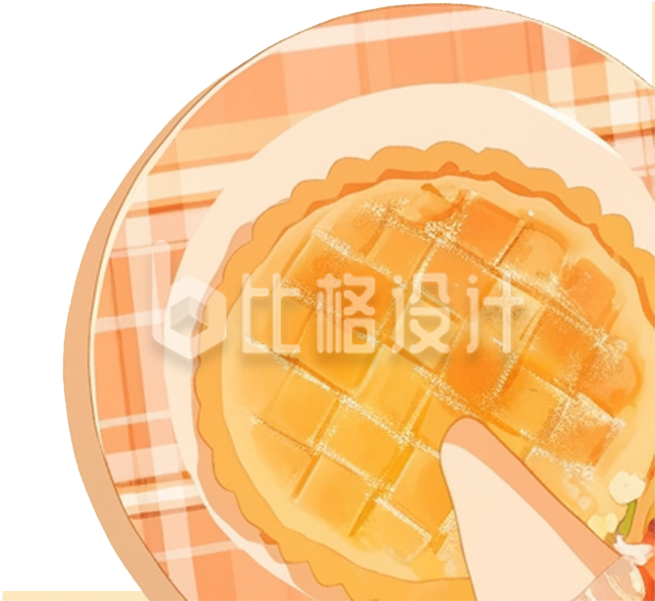 一盘美味的蛋糕点心