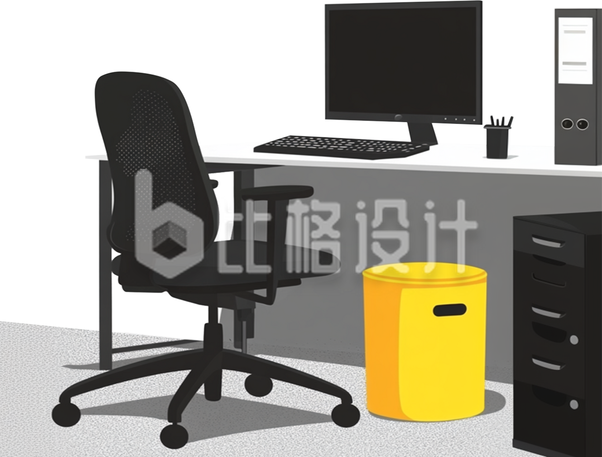 办公室桌子场景