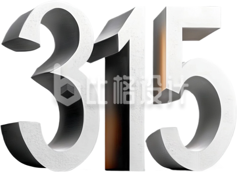 315立体数字