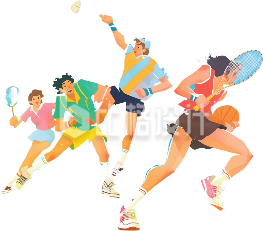 一群运动员