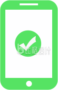 手机支付绿色手绘