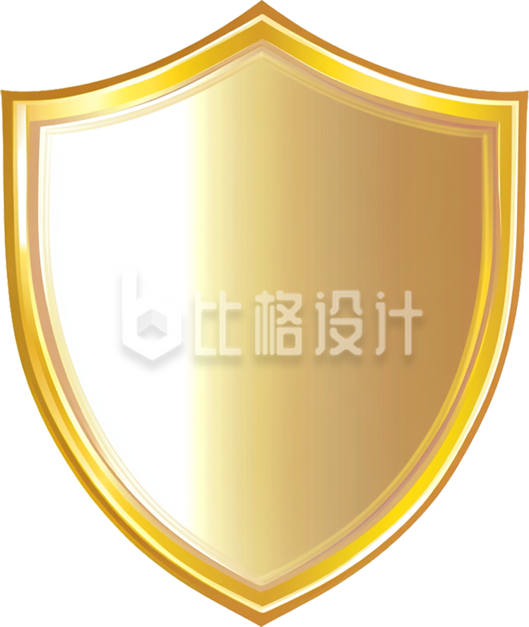 金色手绘盾牌