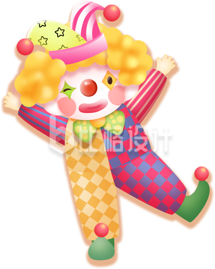 小丑趣味手绘
