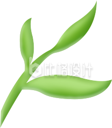 树叶绿色3D