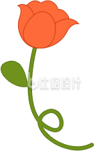 小花植物手绘插画