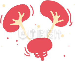 肝脏人体器官手绘插画