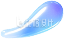 手绘水滴状装饰元素