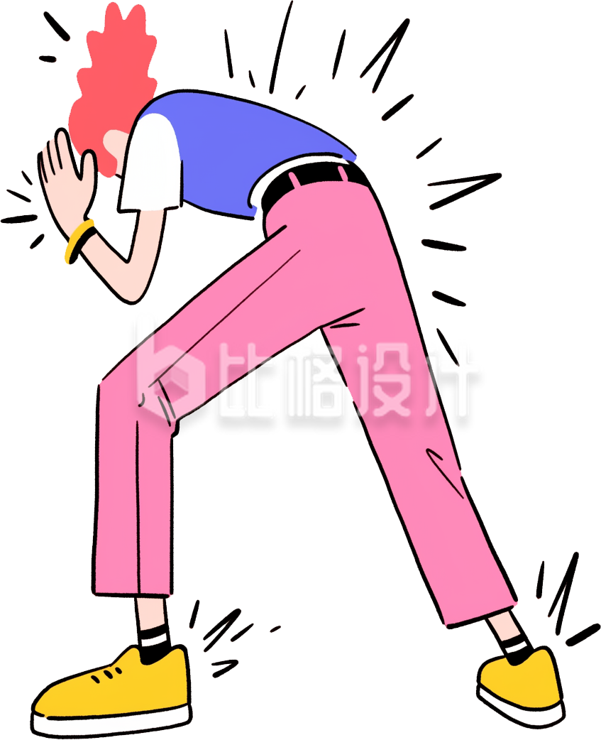 手绘涂鸦风人物