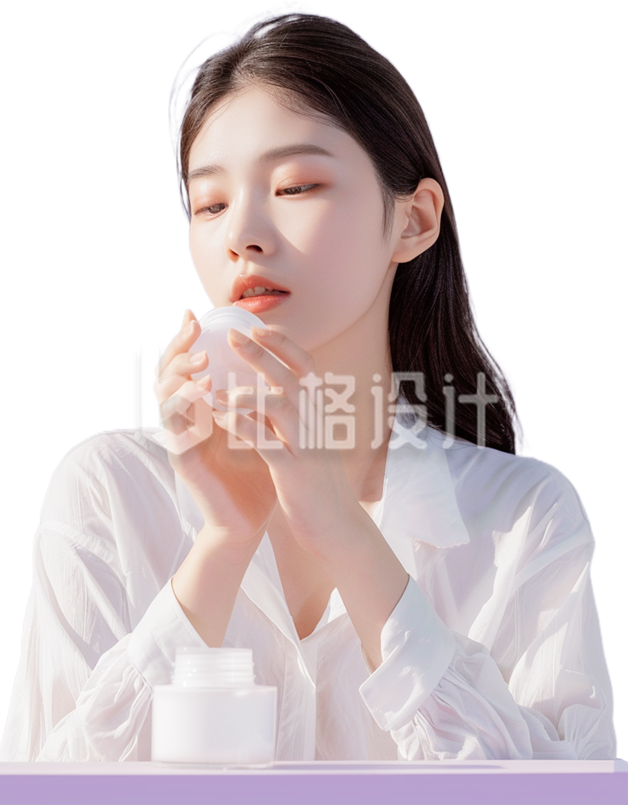 美妆护肤品宣传模特