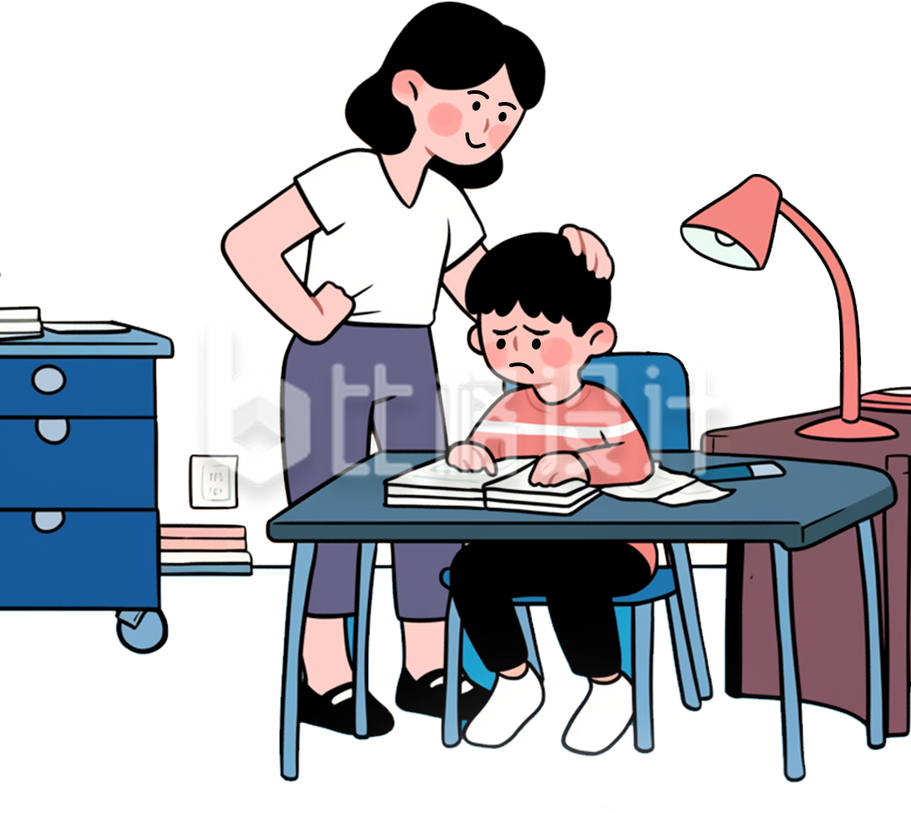 妈妈鼓励孩子学习