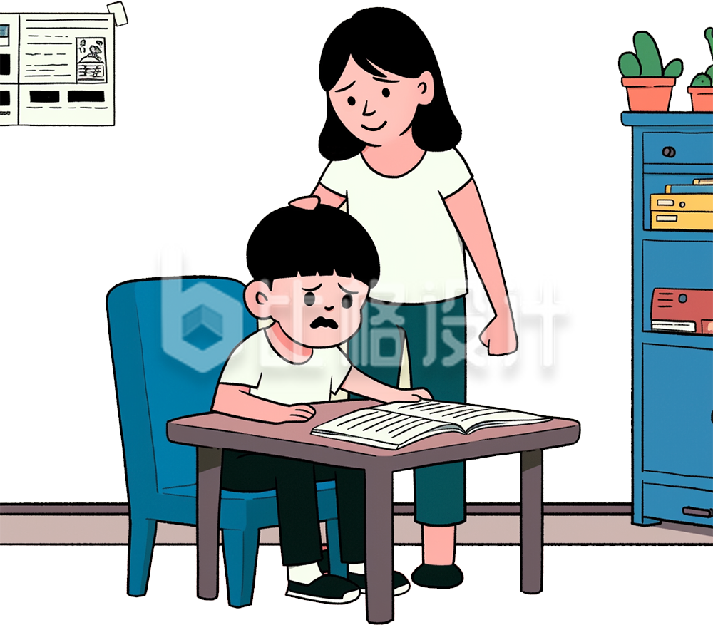 妈妈鼓励孩子学习