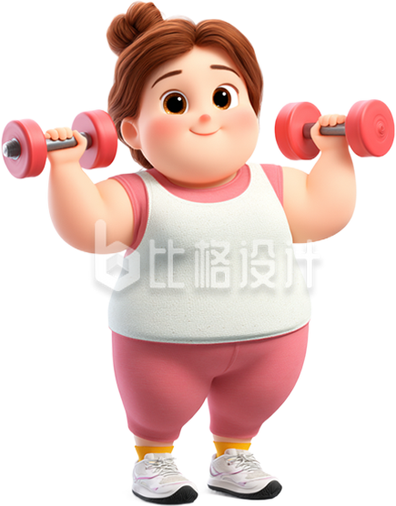 3D运动减肥女生