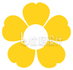 手绘黄色小花