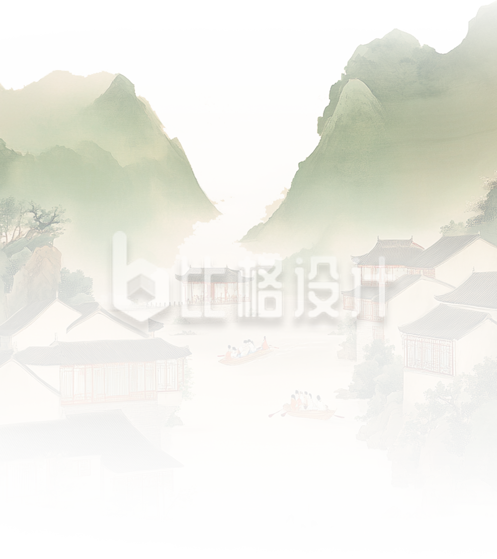 中国风山水画
