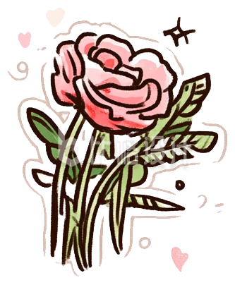 玫瑰花贴纸