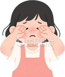 手绘粉色小女孩