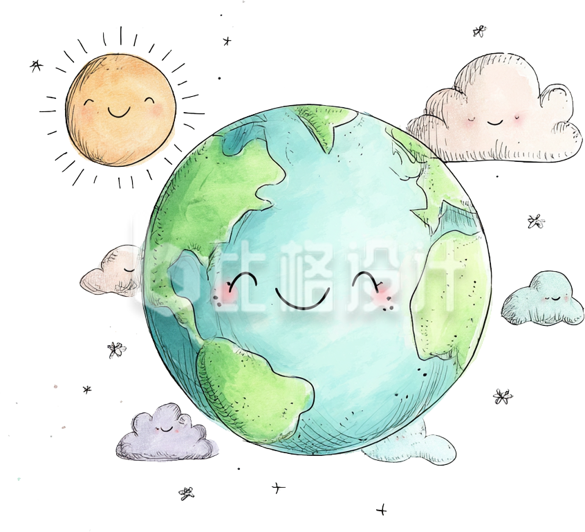 地球云朵太阳