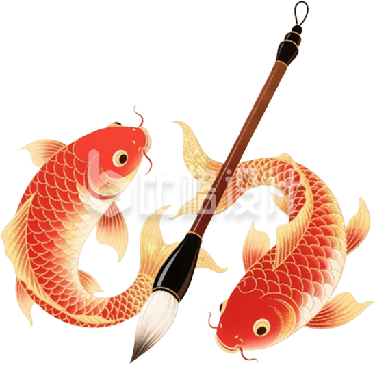 手绘锦鲤