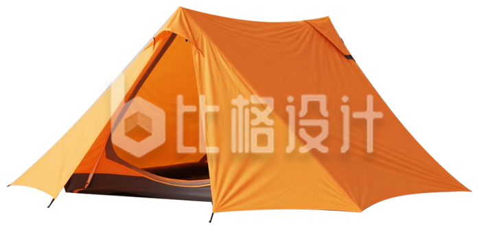 黄色帐篷露营