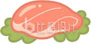 生肉和蔬菜