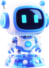 蓝色3D机器人