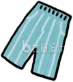夏装裤子手绘插画