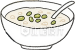 绿豆粥夏季防暑粥养生手绘插画