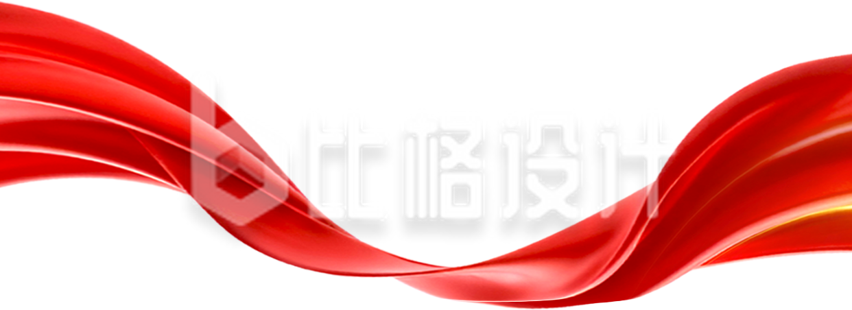 红色红绸手绘