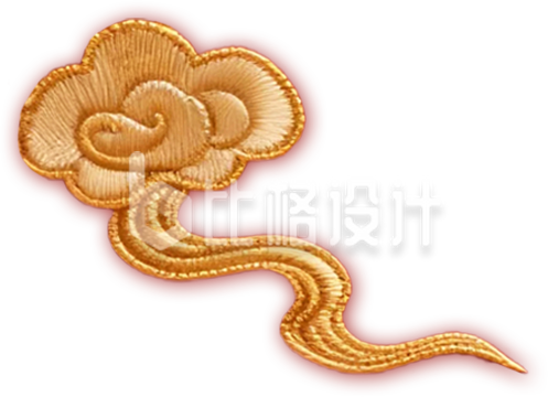 金色祥云刺绣