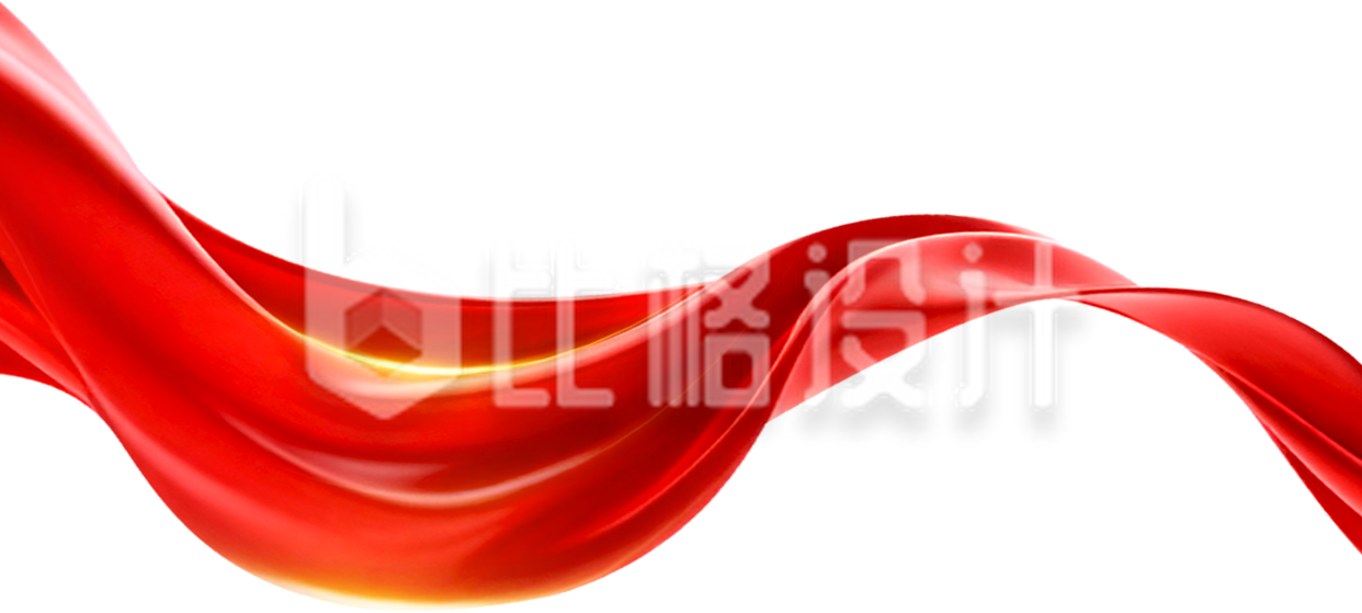 红绸简约红色