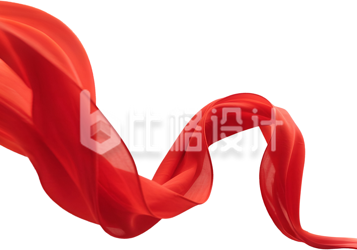 红绸红色实景