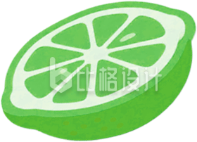 手绘半块柠檬
