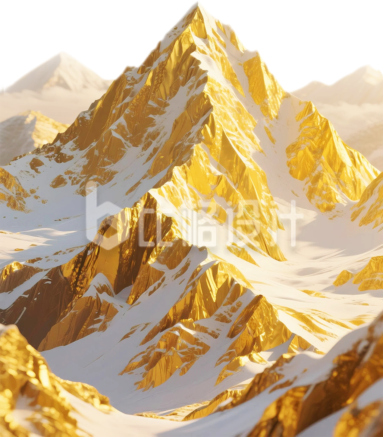 金色雪山山脉