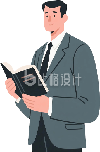 手绘男律师