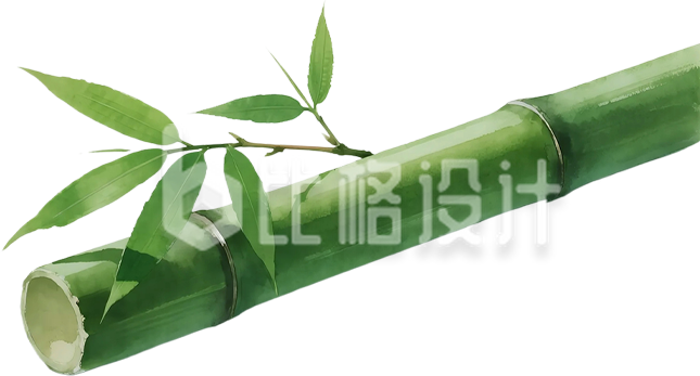 手绘竹子