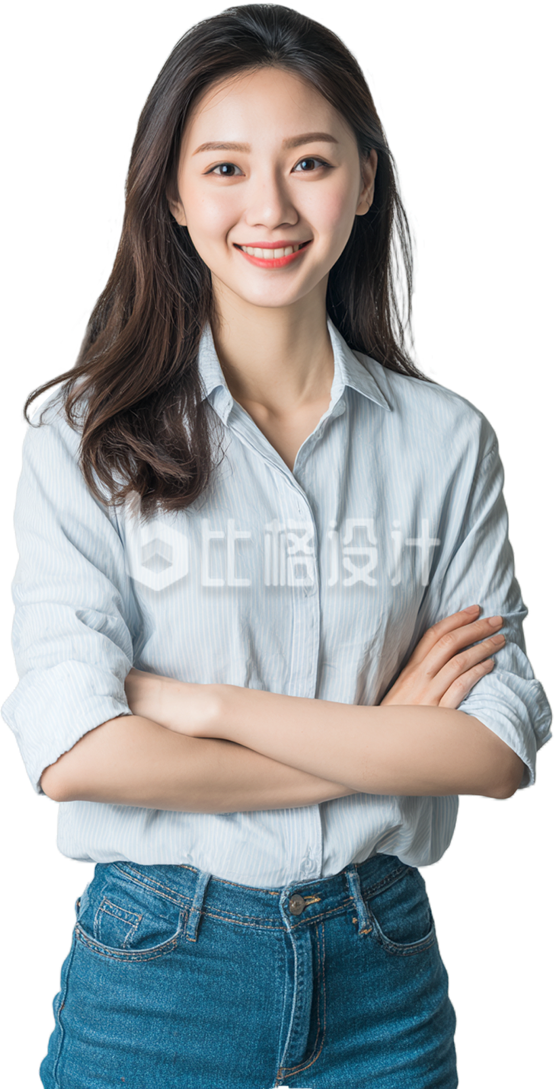 职场女性实景免抠图片