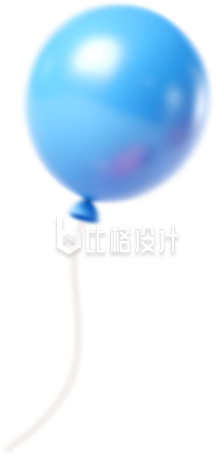 蓝色气球3D