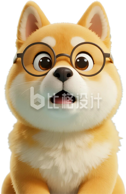 3D黄色小狗