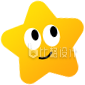 手绘黄色五角星
