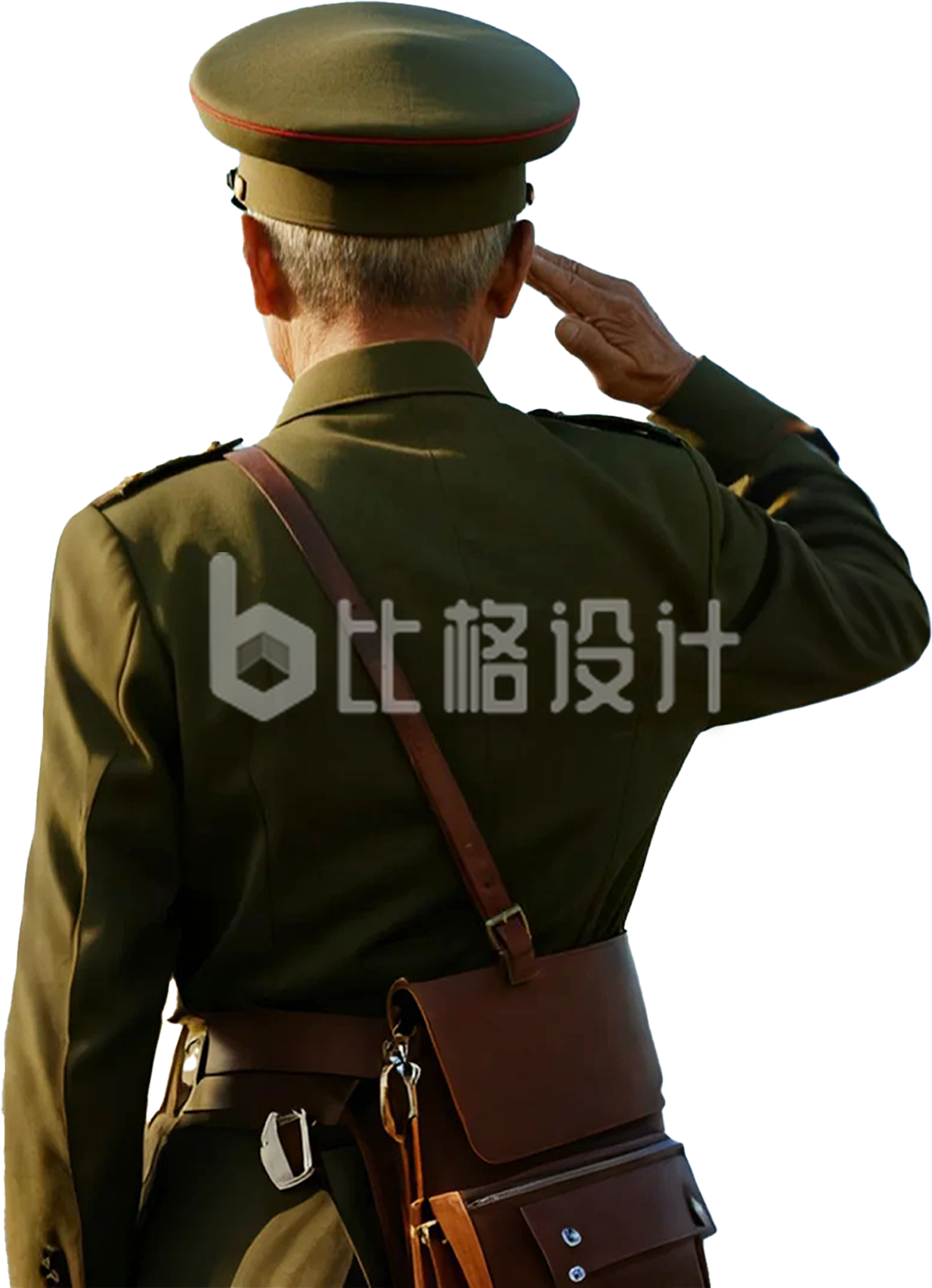 军人背影